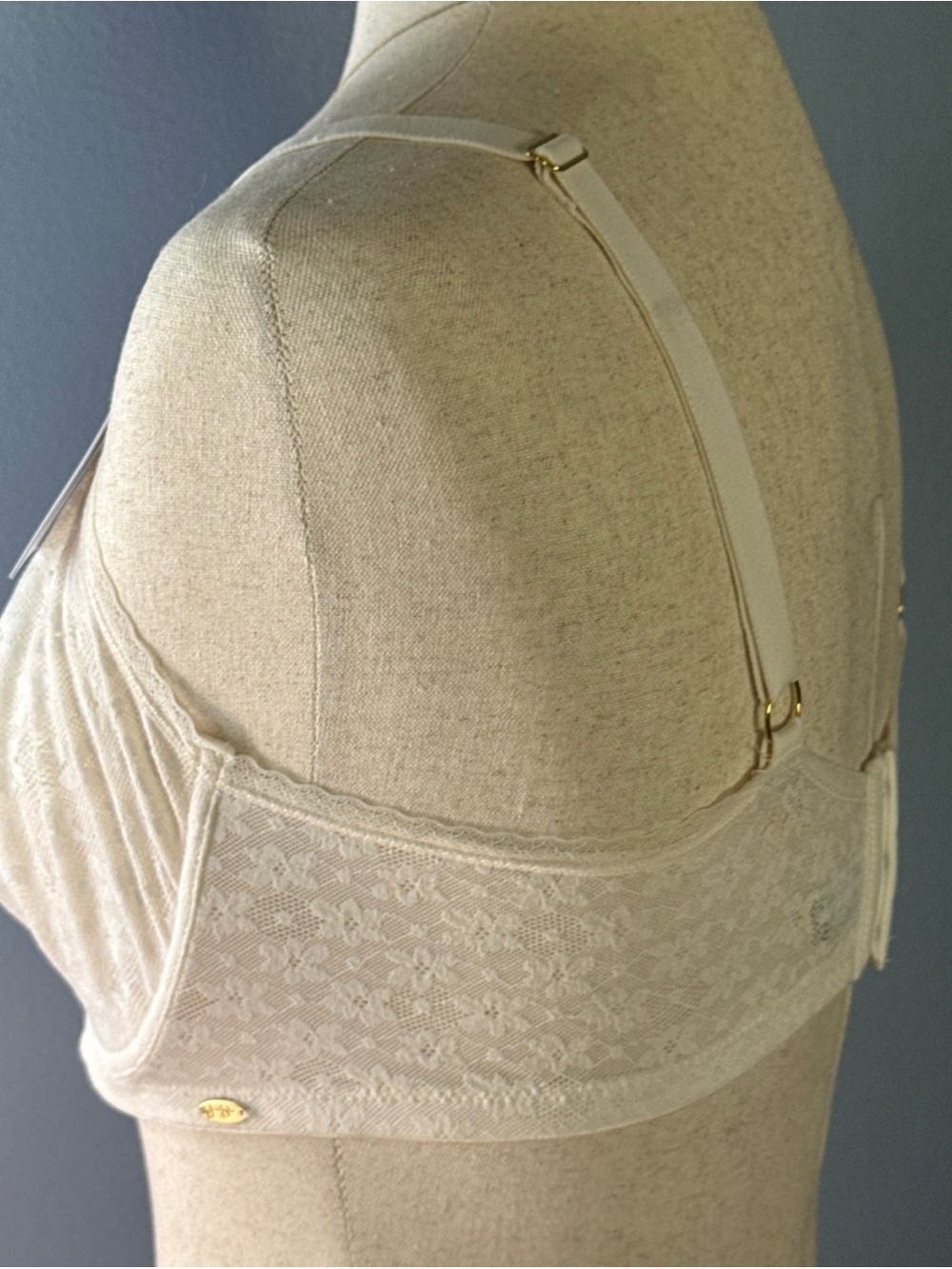 NWT Jessica Simpson Cream Lace Balconette Underwire Bra 38D - Picture 7 of 12